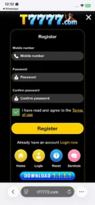 T7777 Game Download (New Online Earning App) 2026 5